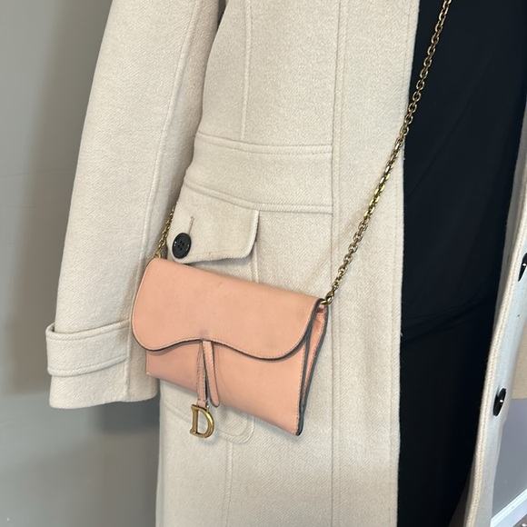 Christian Dior Saddle Chain Wallet Leather - Picture 12 of 17